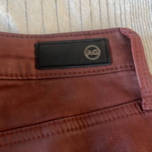 NWOT AG Farrah Skinny Ankle Coated Jeans sz 26 Rust Colored $285 current retail - Picture 3 of 5